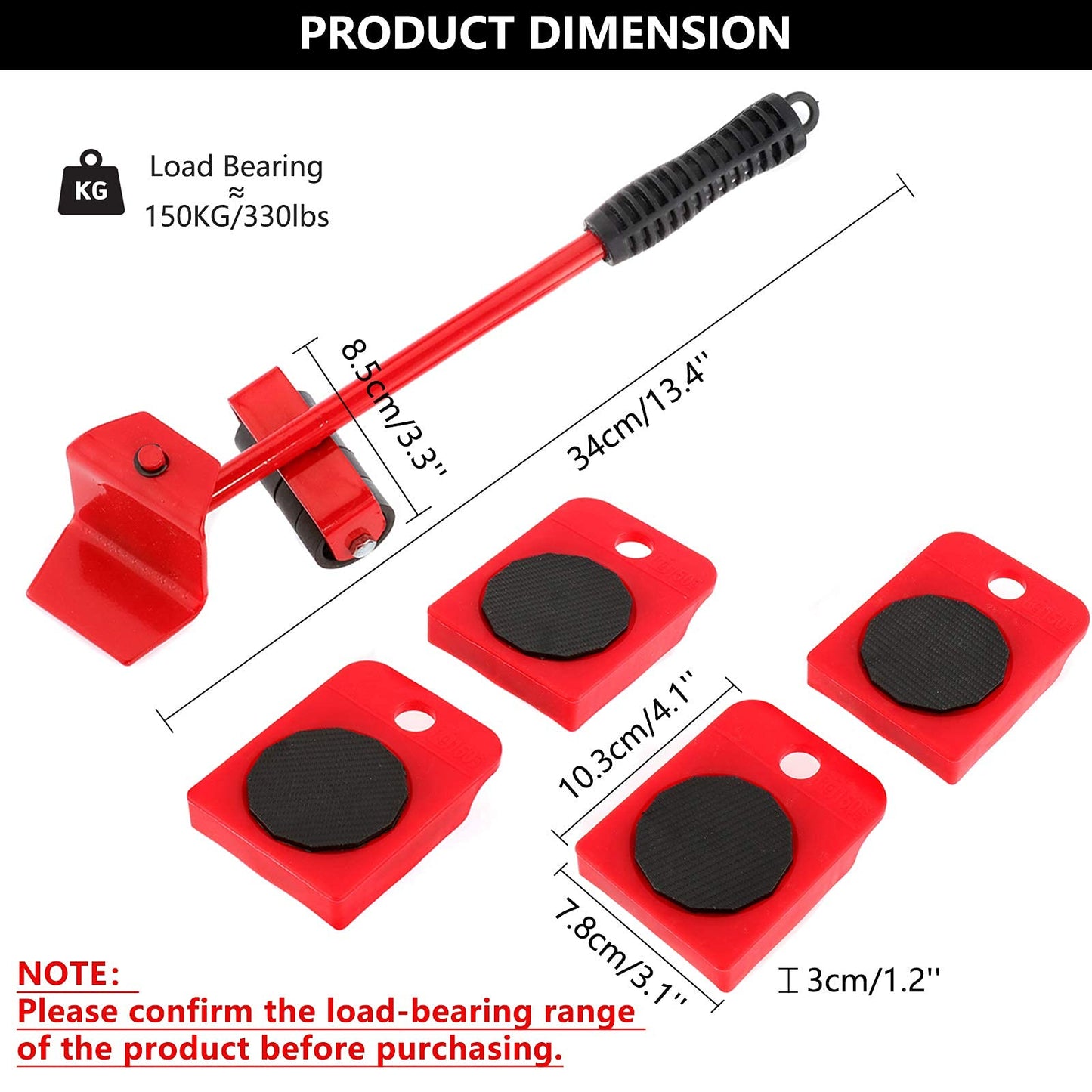 Furniture Lifter Moving Tool - (IMPORTED)